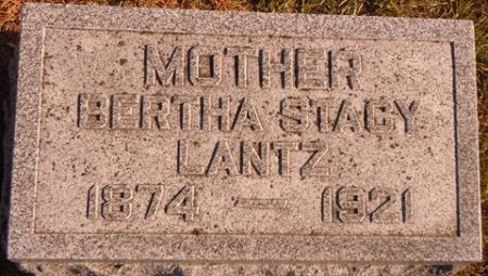 LANTZ, BERTHA STACY - Dallas County, Iowa | BERTHA STACY LANTZ 