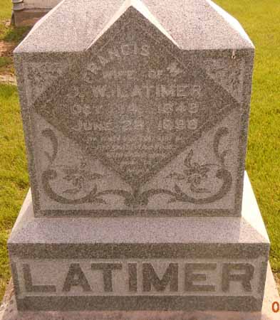 LATIMER, FRANCIS M - Dallas County, Iowa | FRANCIS M LATIMER 