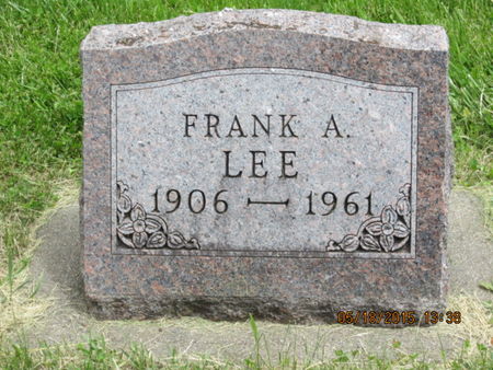 LEE, FRANK A - Dallas County, Iowa | FRANK A LEE 