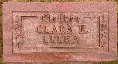 LEEKA, CLARA E - Dallas County, Iowa | CLARA E LEEKA 