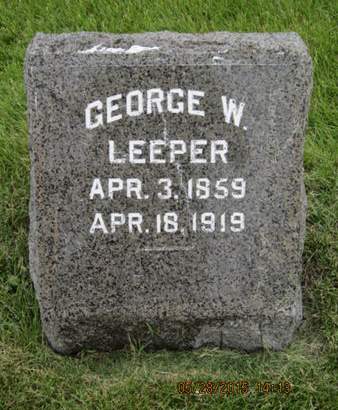 LEEPER, GEORGE W - Dallas County, Iowa | GEORGE W LEEPER 