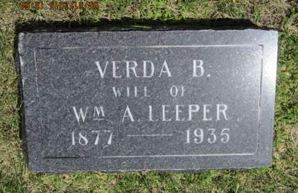 LEEPER, VERDA B - Dallas County, Iowa | VERDA B LEEPER 