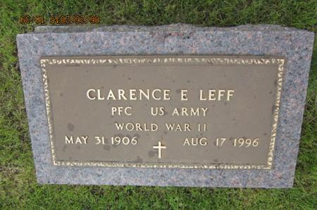 LEFF, CLARENCE E - Dallas County, Iowa | CLARENCE E LEFF 