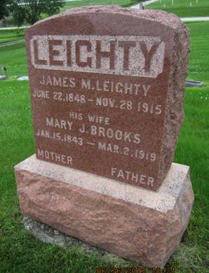 BROOKS LEIGHTY, MARY J - Dallas County, Iowa | MARY J BROOKS LEIGHTY 