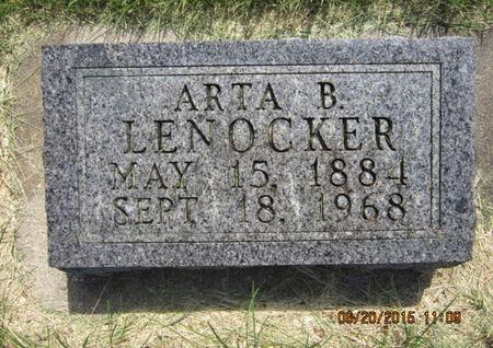 LENOCKER, ARTA B - Dallas County, Iowa | ARTA B LENOCKER 