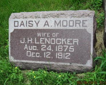 MOORE LENOCKER, DAISY A - Dallas County, Iowa | DAISY A MOORE LENOCKER 