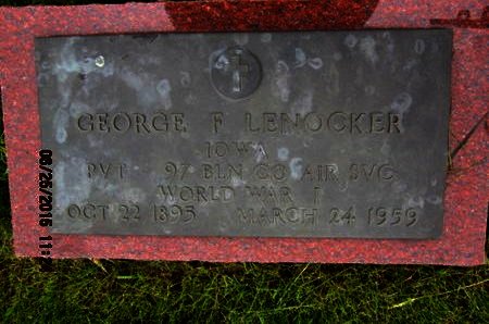 LENOCKER, GEORGE F - Dallas County, Iowa | GEORGE F LENOCKER 