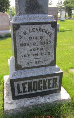 LENOCKER, J B - Dallas County, Iowa | J B LENOCKER 