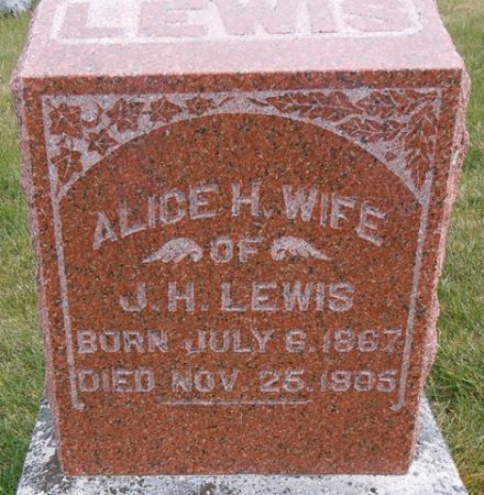 LEWIS, ALICE H. - Dallas County, Iowa | ALICE H. LEWIS 