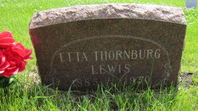 THORNBURG LEWIS, ETTA - Dallas County, Iowa | ETTA THORNBURG LEWIS 