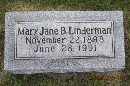 LINDERMAN, MARY JANE B - Dallas County, Iowa | MARY JANE B LINDERMAN 