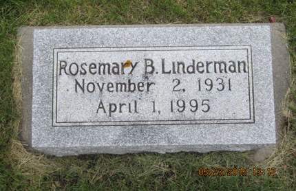 LINDERMAN, ROSEMARY B - Dallas County, Iowa | ROSEMARY B LINDERMAN 