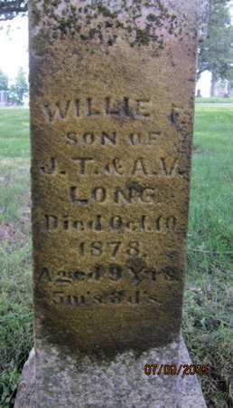 LONG, WILLIE F - Dallas County, Iowa | WILLIE F LONG 