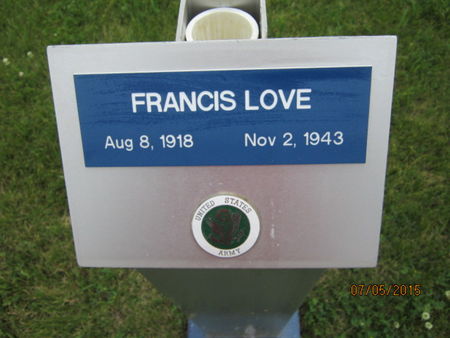 LOVE, FRANCIS - Dallas County, Iowa | FRANCIS LOVE 