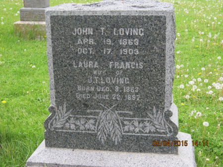 LOVING, LAURA FRANCIS - Dallas County, Iowa | LAURA FRANCIS LOVING 