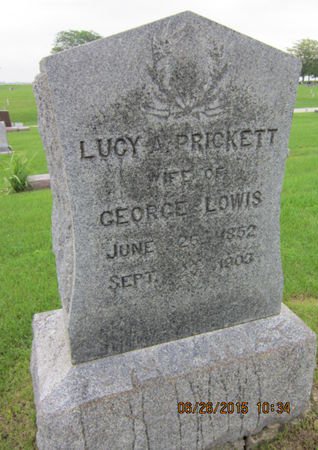 PRICKETT LOWIS, LUCY A - Dallas County, Iowa | LUCY A PRICKETT LOWIS 
