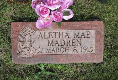MADREN, ALETHA MAE - Dallas County, Iowa | ALETHA MAE MADREN 