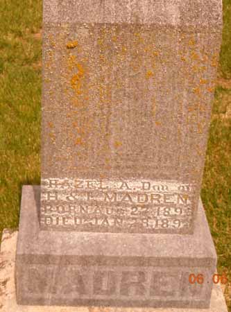 MADREN, HAZEL A - Dallas County, Iowa | HAZEL A MADREN 