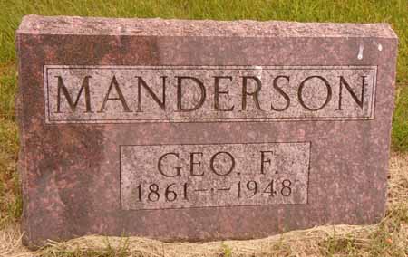 MANDERSON, GEO F - Dallas County, Iowa | GEO F MANDERSON 