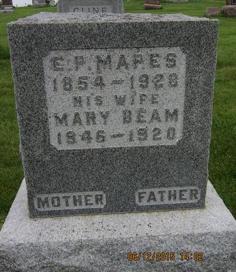 BEAM MAPES, MARY - Dallas County, Iowa | MARY BEAM MAPES 
