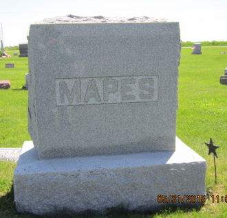 MAPES, FAMILY STONE - Dallas County, Iowa | FAMILY STONE MAPES 