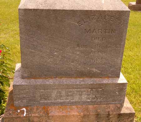 MARTIN, ELIZABETH - Dallas County, Iowa | ELIZABETH MARTIN 