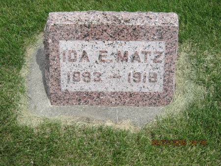 MATZ, IDA E - Dallas County, Iowa | IDA E MATZ 