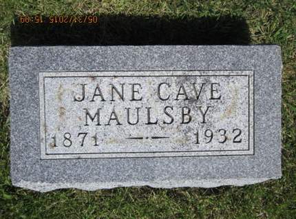 MAULSBY, JANE - Dallas County, Iowa | JANE MAULSBY 