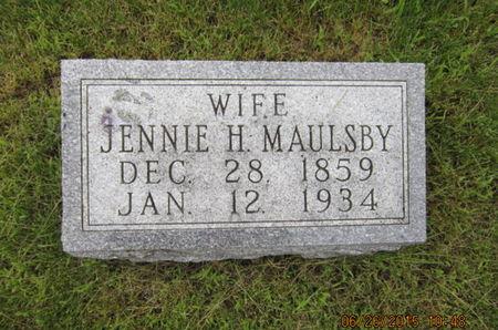 MAULSBY, JENNIE H - Dallas County, Iowa | JENNIE H MAULSBY 
