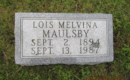MAULSBY, LOIS MELVINA - Dallas County, Iowa | LOIS MELVINA MAULSBY 