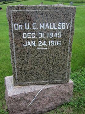 MAULSBY, U E - Dallas County, Iowa | U E MAULSBY 