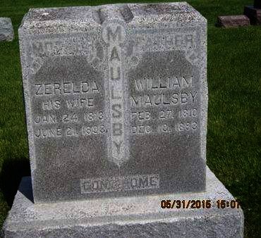 MAULSBY, ZERELDA - Dallas County, Iowa | ZERELDA MAULSBY 