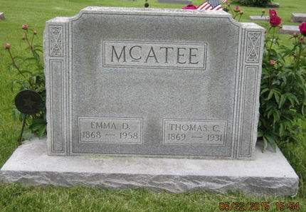 MCATEE, EMMA D - Dallas County, Iowa | EMMA D MCATEE 