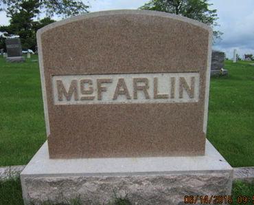MCFARLIN, FAMILY STONE - Dallas County, Iowa | FAMILY STONE MCFARLIN 