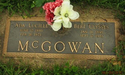 MCGOWAN, BERT ULYSSES - Dallas County, Iowa | BERT ULYSSES MCGOWAN 