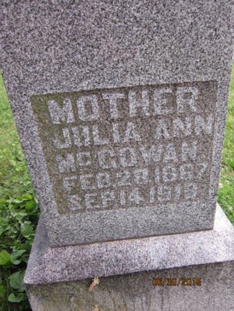 MCGOWAN, JULIA ANN - Dallas County, Iowa | JULIA ANN MCGOWAN 