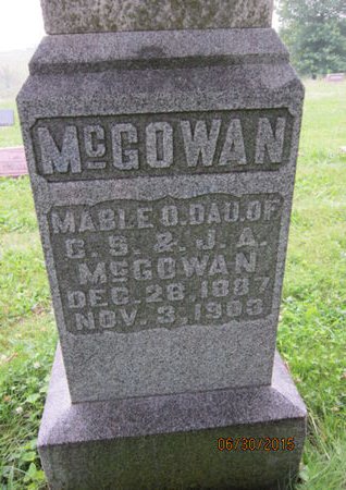 MCGOWAN, MABLE O - Dallas County, Iowa | MABLE O MCGOWAN 