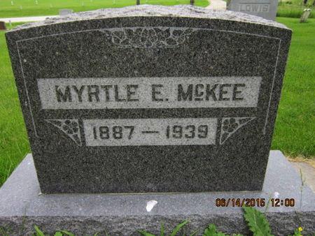 MCKEE, MYRTLE E - Dallas County, Iowa | MYRTLE E MCKEE 