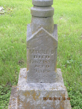 MCLAUGHLIN, MYRTLE D - Dallas County, Iowa | MYRTLE D MCLAUGHLIN 