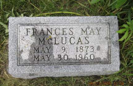 MCLUCAS, FRANCES MAY - Dallas County, Iowa | FRANCES MAY MCLUCAS 