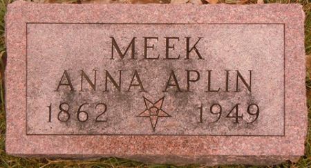 APLIN MEEK, ANNA - Dallas County, Iowa | ANNA APLIN MEEK 