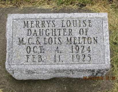 MELTON, MERRYS LOUISE - Dallas County, Iowa | MERRYS LOUISE MELTON 
