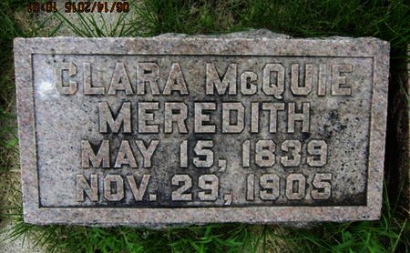MCQUIE MEREDITH, CLARA - Dallas County, Iowa | CLARA MCQUIE MEREDITH 