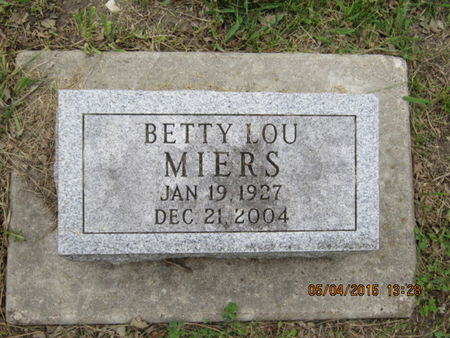 MIERS, BETTY LOU - Dallas County, Iowa | BETTY LOU MIERS 