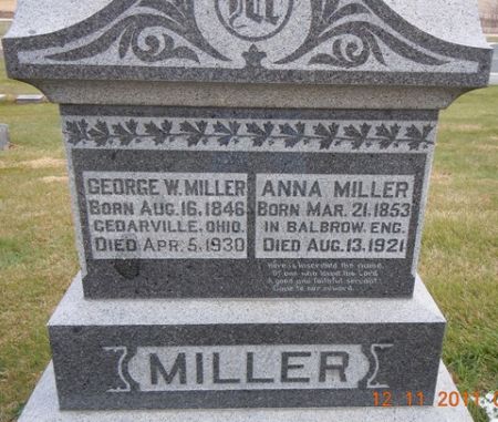 MILLER, ANNA - Dallas County, Iowa | ANNA MILLER 