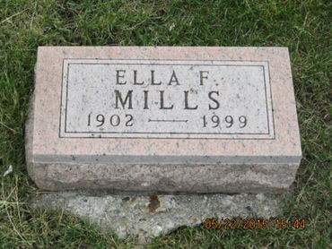 MILLS, ELLA F - Dallas County, Iowa | ELLA F MILLS 