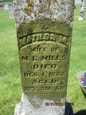 MILLS, MATILDA M - Dallas County, Iowa | MATILDA M MILLS 