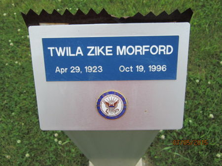 MORFORD, TWILA ZIKE - Dallas County, Iowa | TWILA ZIKE MORFORD 