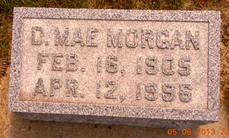 MORGAN, D MAE - Dallas County, Iowa | D MAE MORGAN 