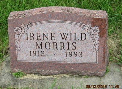 WILD MORRIS, IRENE - Dallas County, Iowa | IRENE WILD MORRIS 